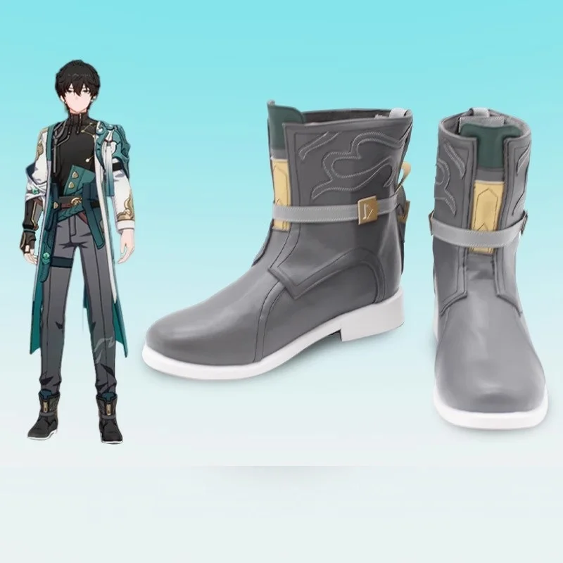 Homens Raiden Heng Cosplay Sapatos, Honkai Star Rail, Carnaval de Halloween, Custom Made