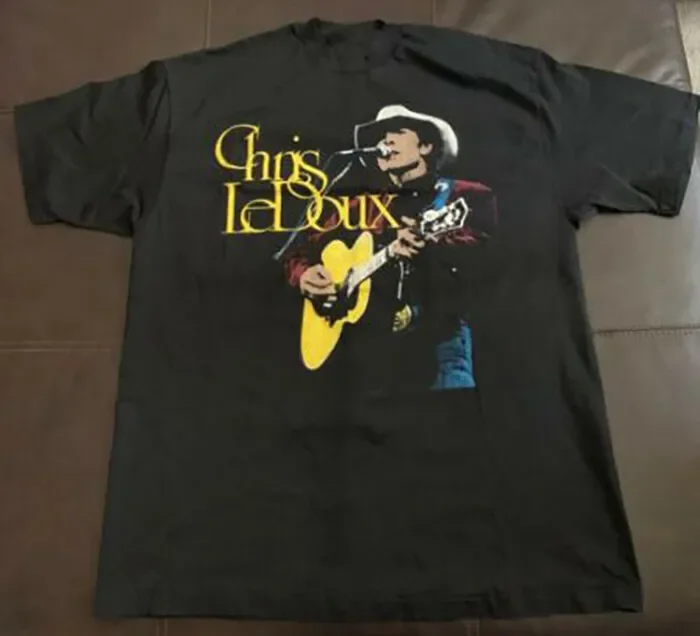 Chris LeDoux Rodeo Rock n Roll Tour 91-92 Black Men S-2345Xl T-shirt