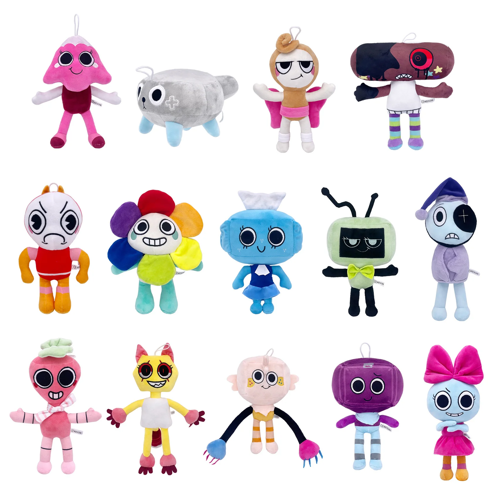 New Dandy's World 35cm Plush Cute Dandy World Scrap Stuffed Horror Game Goob Pebble Plushie Soft Pillow Doll Children Gifts Doll