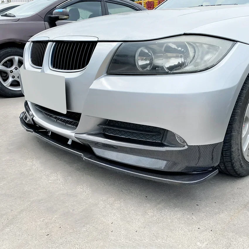 For BMW 3 Series E90 E91 320i 325i 2005-2008 Car Front Bumper Lip Splitter Diffuser Body Kit Spoiler Bumper Guard Protector