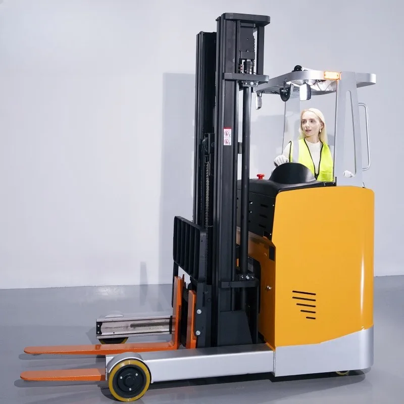 Pallet stacker hydraulic lift loading and unloading truck, high-level 1.5T2-ton drive-forward electric forklift