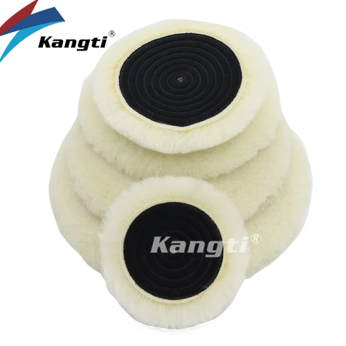 Imagen 1 del producto Almohadilla pulidora de punto de primera calidad, rueda de pulido de lana autoadhesiva, cuidado de pintura para coche y motocicleta, 3/5/6/7 pulgadas, 3M