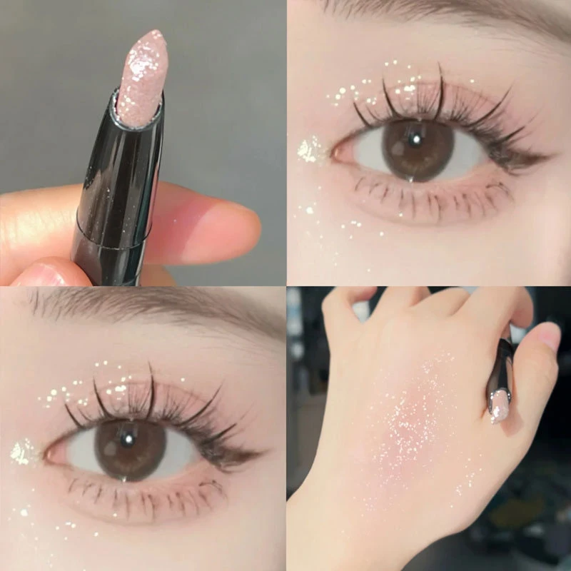 HERORANGE Perłowy Brokatowy Cień do Powiek w Sztyfcie - Wodoodporny, Błyszczący, Wielofunkcyjny Eyeliner w Płynie do Makijażu Oczu