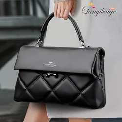 Luxury Soft Leather Shoulder Crossbody Bag for Women Mother 2026 Designer Handbags and Purse Female Small Casual Tote Sac A Main