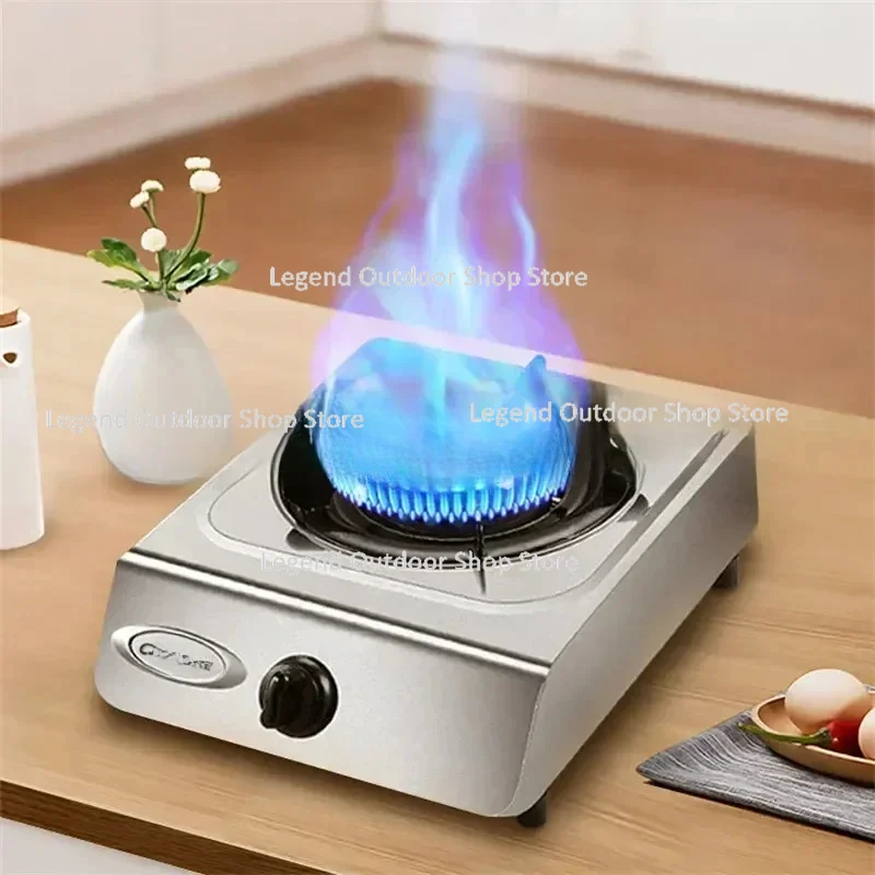 

Single Wok Burner Stainless Steel Gas Stove for Kitchen Cooking Liquefied Gas Single Stove LPG Natural Gas Cooker
