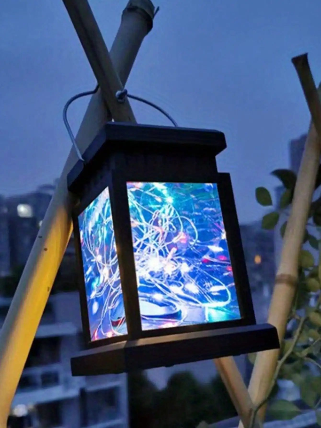 Linterna solar vintage Palace - Luz de regalo navideña al aire libre impermeable 30LED