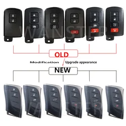 Upgrade Car Key Fob Case Shell Housing for Toyota Camry Corolla Avalon Rav4 Land Cruiser Smart Key 2012 2013 2014 Modified