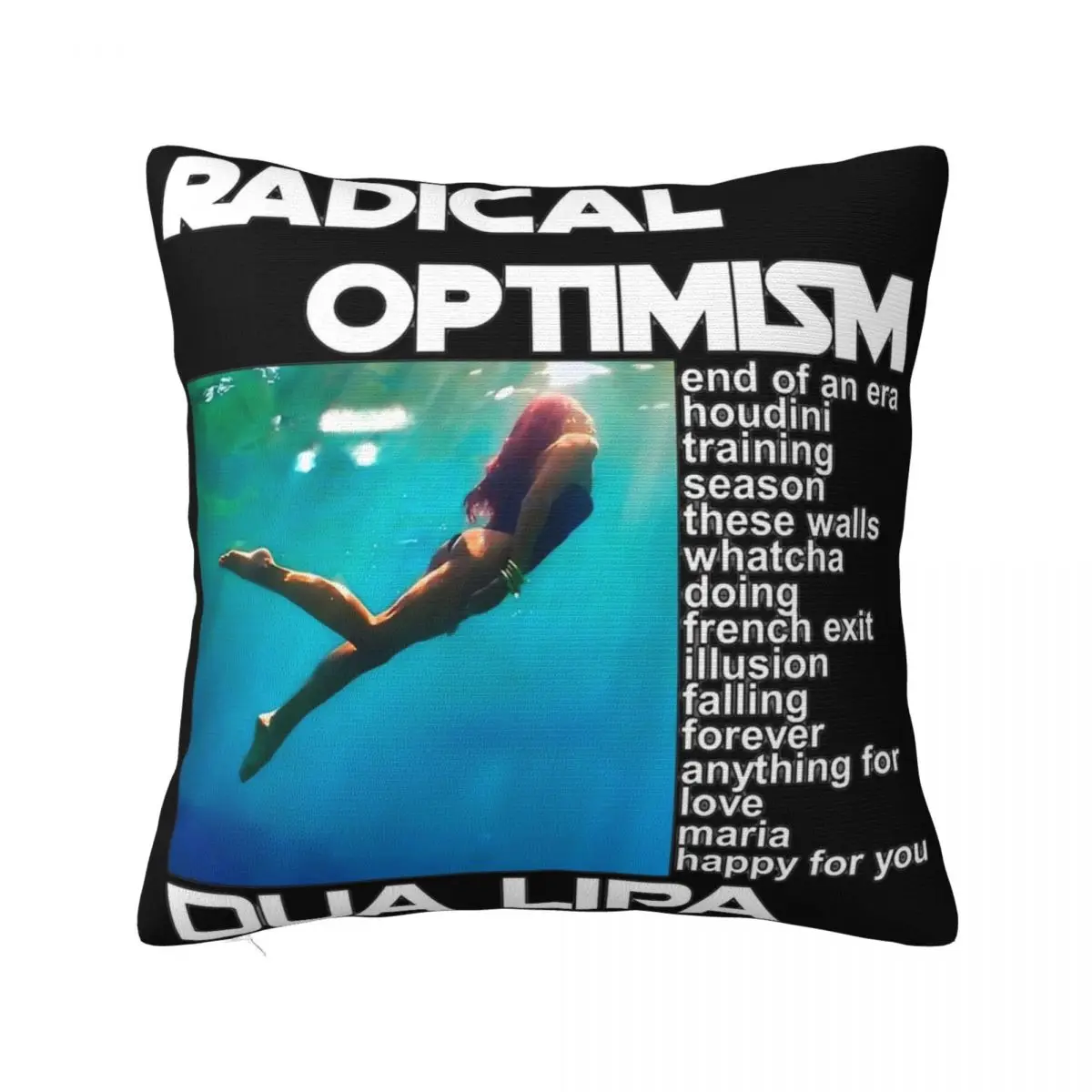 Decorative Pillow Cover D-Dua Lipa Singer Radical Optimism Album Stuff Home Throw Pillow Case Cover Square Multi Size