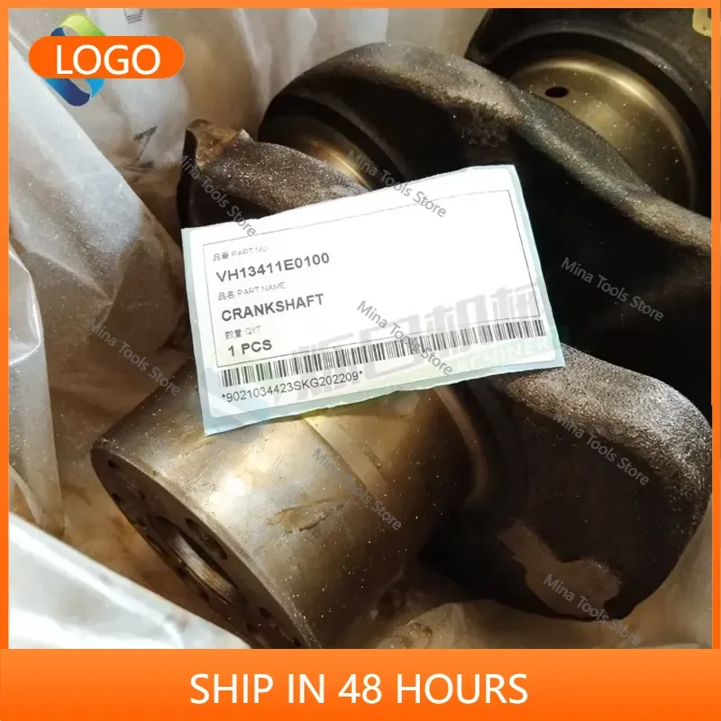 VH13411E0100 SK350-9 J08E Excavator Machinery Parts Crankshaft VH13411E0100