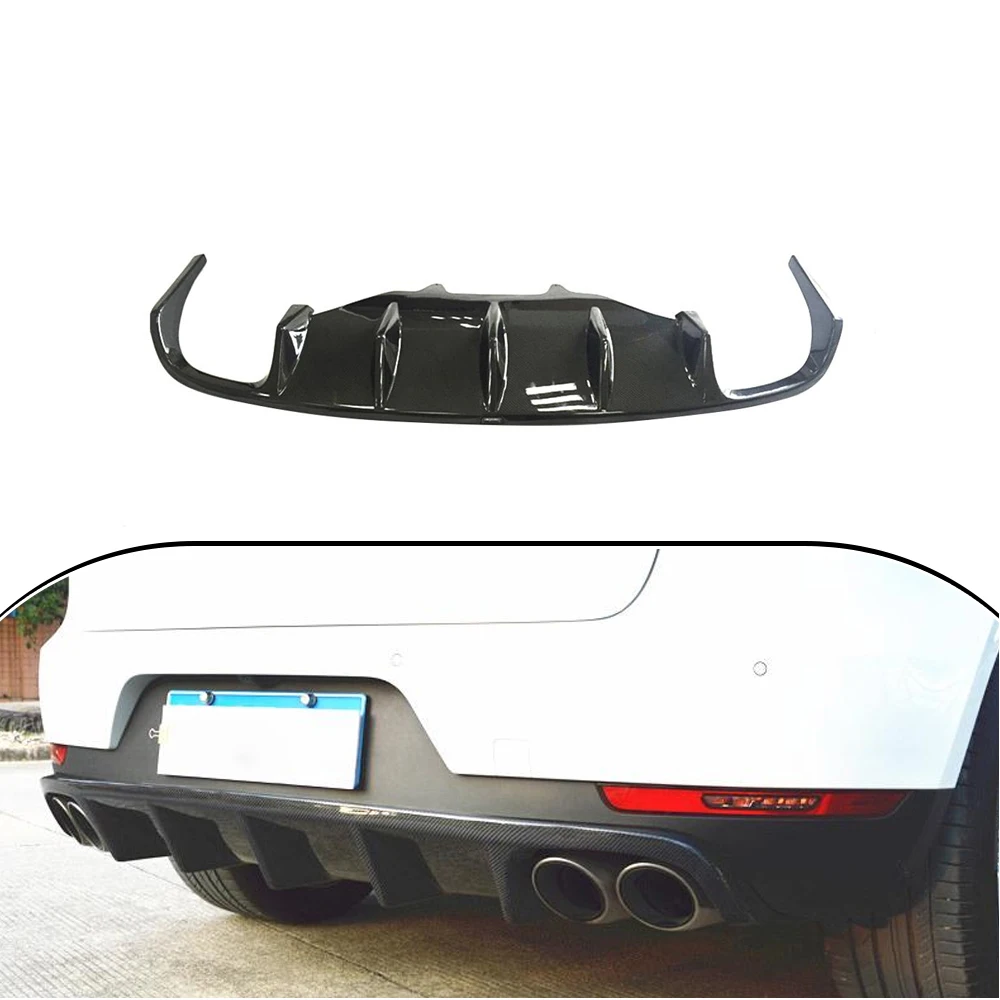 Product Customization Comfort Luxury Car Styling Carbon Fiber Auto Car Rear Bumper Diffuser Rear Lip forPorsche Macan 2014-2016