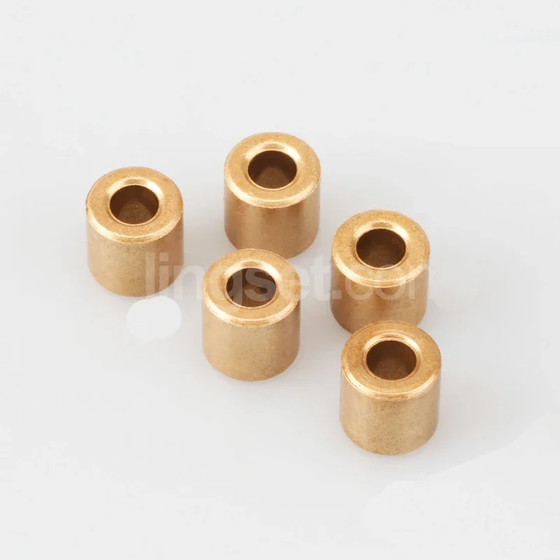 3pcs copper sets bearing powder metallurgy oily brass sleeve column sleeves bushing 3/4/5mm ID 6/8/9mm OD