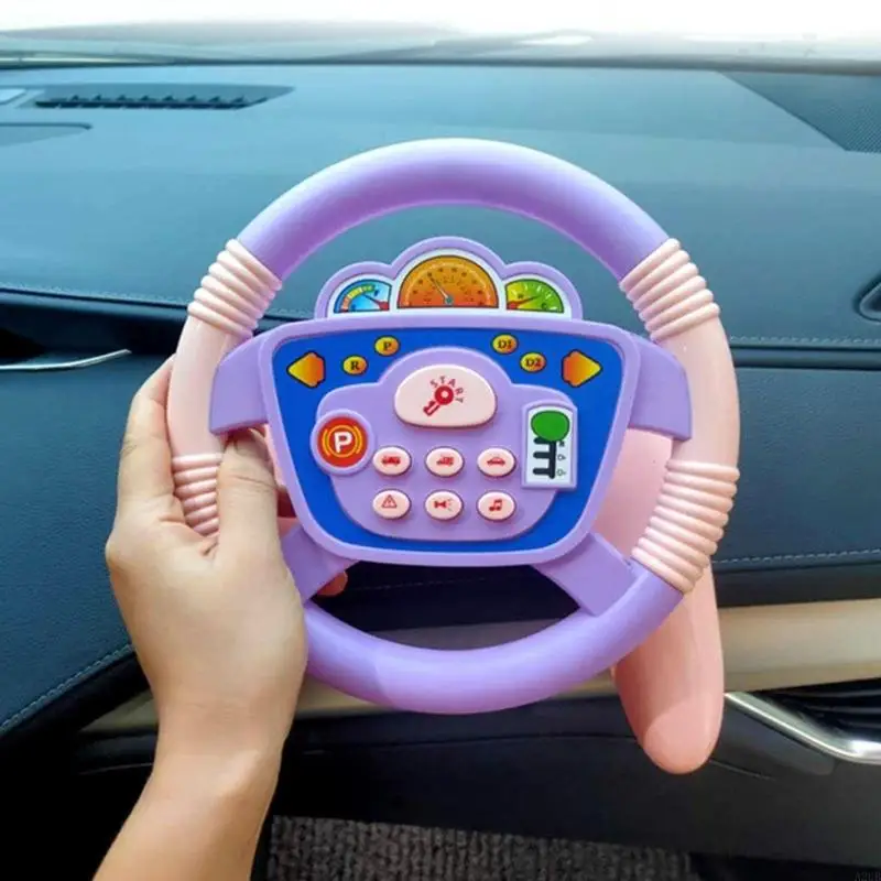Brinquedo volante infantil fácil instalar, inspira entusiasmo automotivo e aprendizado prático A2UB
