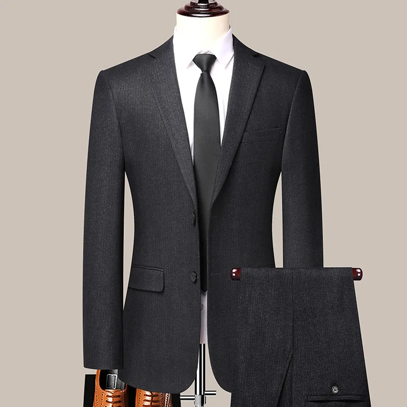 (130) Customized Middle-aged Men\'s Suit Business Casual Suit Wedding Jacket