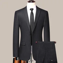 (130) Customized Middle-aged Men's Suit Business Casual Suit Wedding Jacket