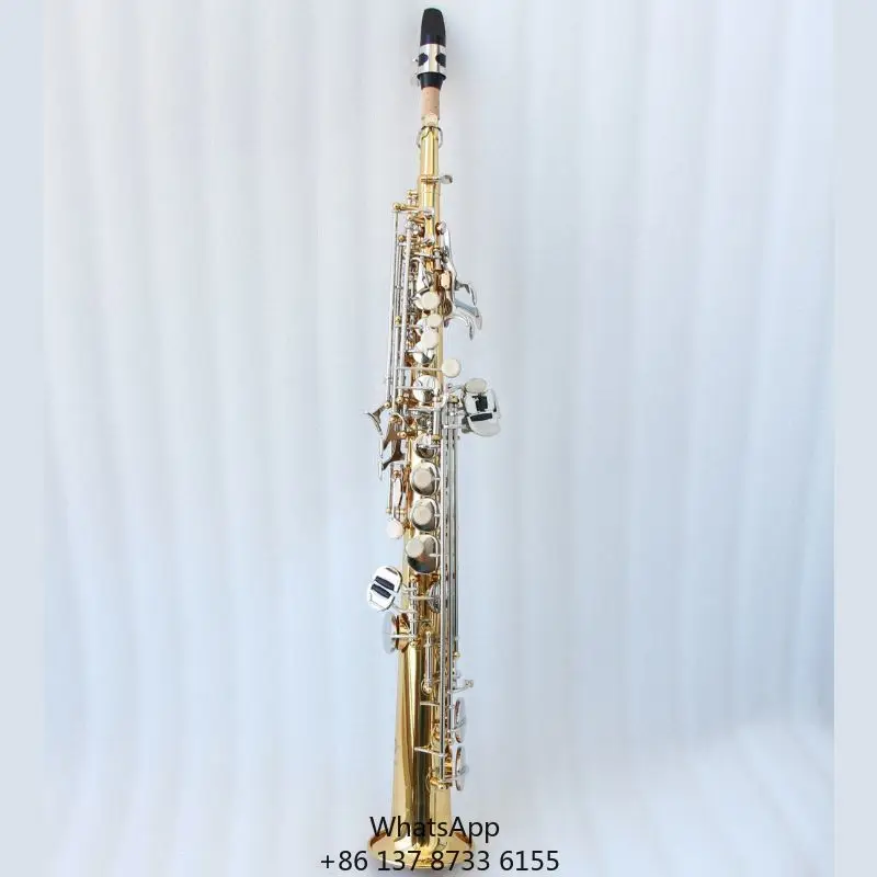 

High Quality Soprano Saxophone Bb Tone Straight Soprano Saxophone With Case For Students