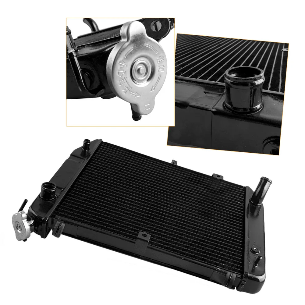 

YZF-R1 Motorcycle Cooler Radiator Cooling Assembly Parts For Yamaha YZF R1 1998 1999 2000 2001 Black Aluminum