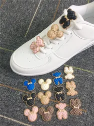 Brand Design Jewelry Shoe Charms Diy Shoelaces Decorations Sneakers Laces Charms Metal Buckle Decor Accessories For Girls Shoes