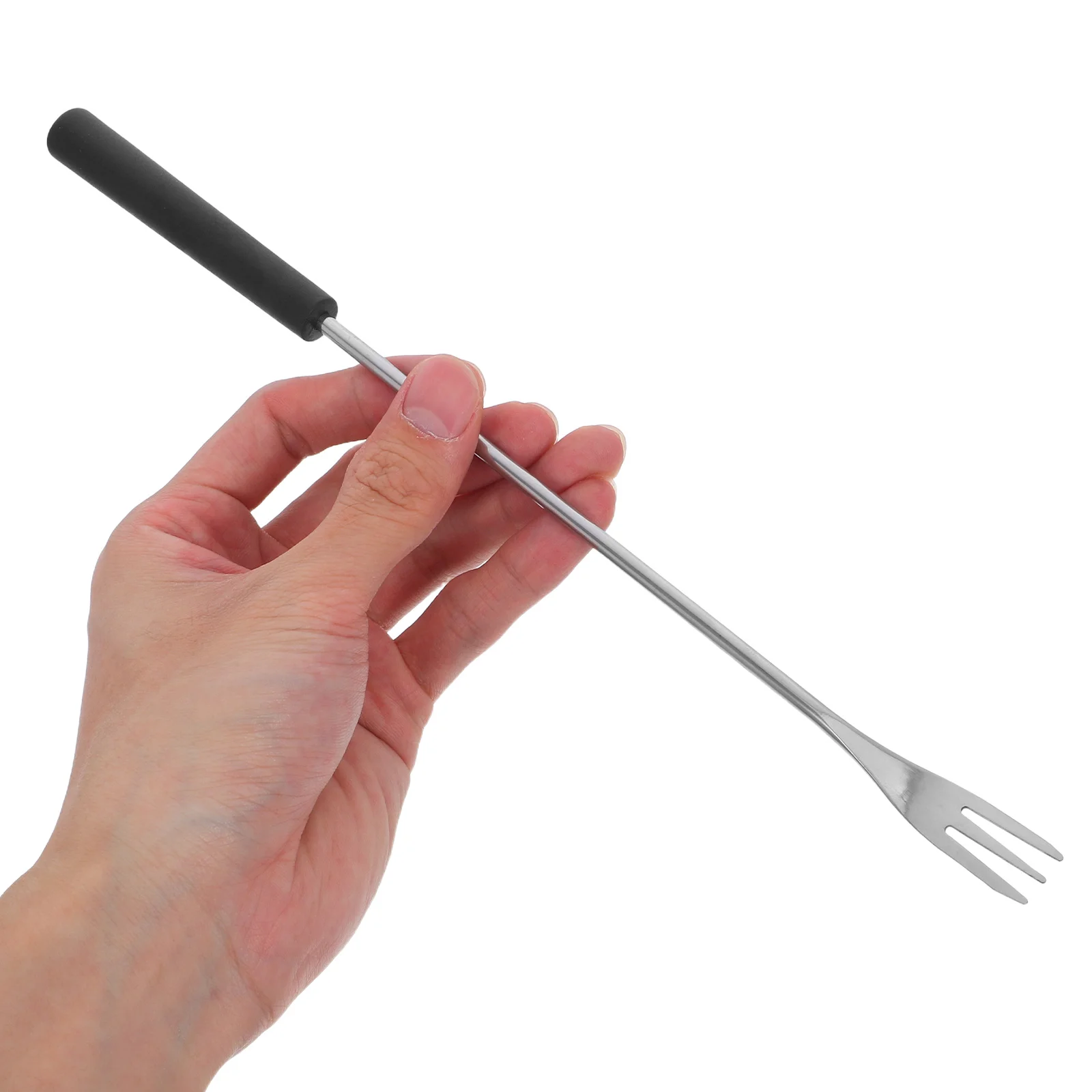 

12Pcs Long Handle Fondue Forks Stainless Steel Chocolate Fruit Forks for Dessert Cheese Hot Pot Kitchen Baking Tools