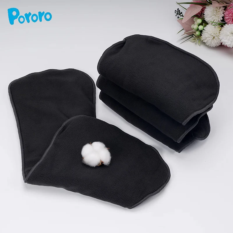 Bone Shape Washable Adult Incontinence Inserts 5 Layers 3 Microfiber 2 Fleece Soft Absorbent Breathable Nappy Liners For Elderly