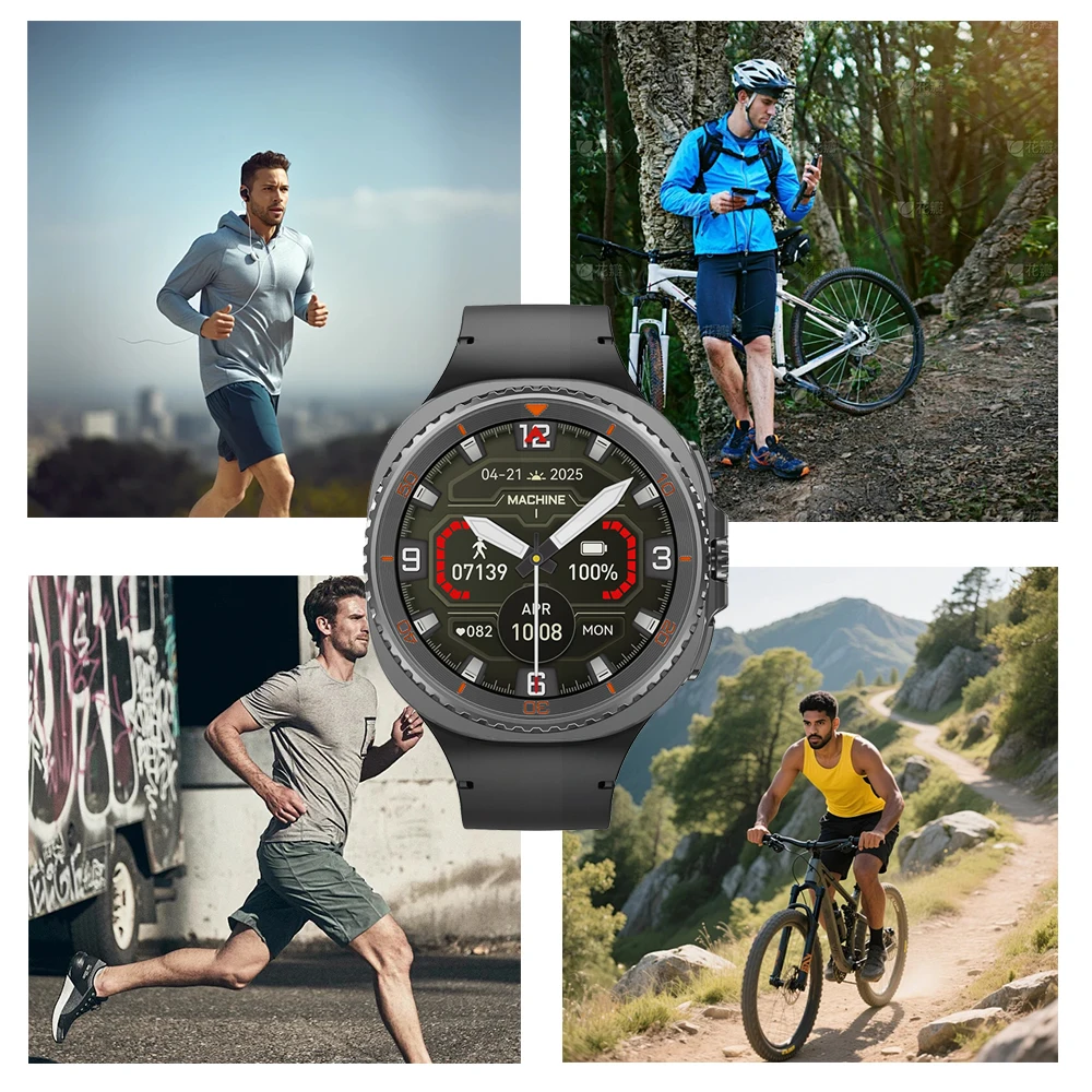 Jam Tangan Pintar DT Watch 8 Ultra 2025 Terbaru untuk Pria dan Wanita, Memori Video GPS NFC 47mm AMOLED, Pelacak Kebugaran Olahraga, Smartwatch Kesehatan