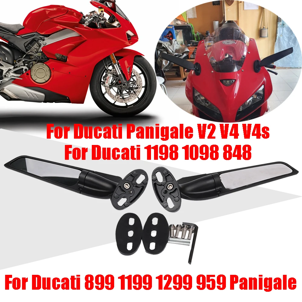 ドゥカティ　パニガーレ　ミラー ネジ式取り付け DUCATI Panigale V4 SP2 rizoma STEALTHミラー＆ウィンカー取り付け