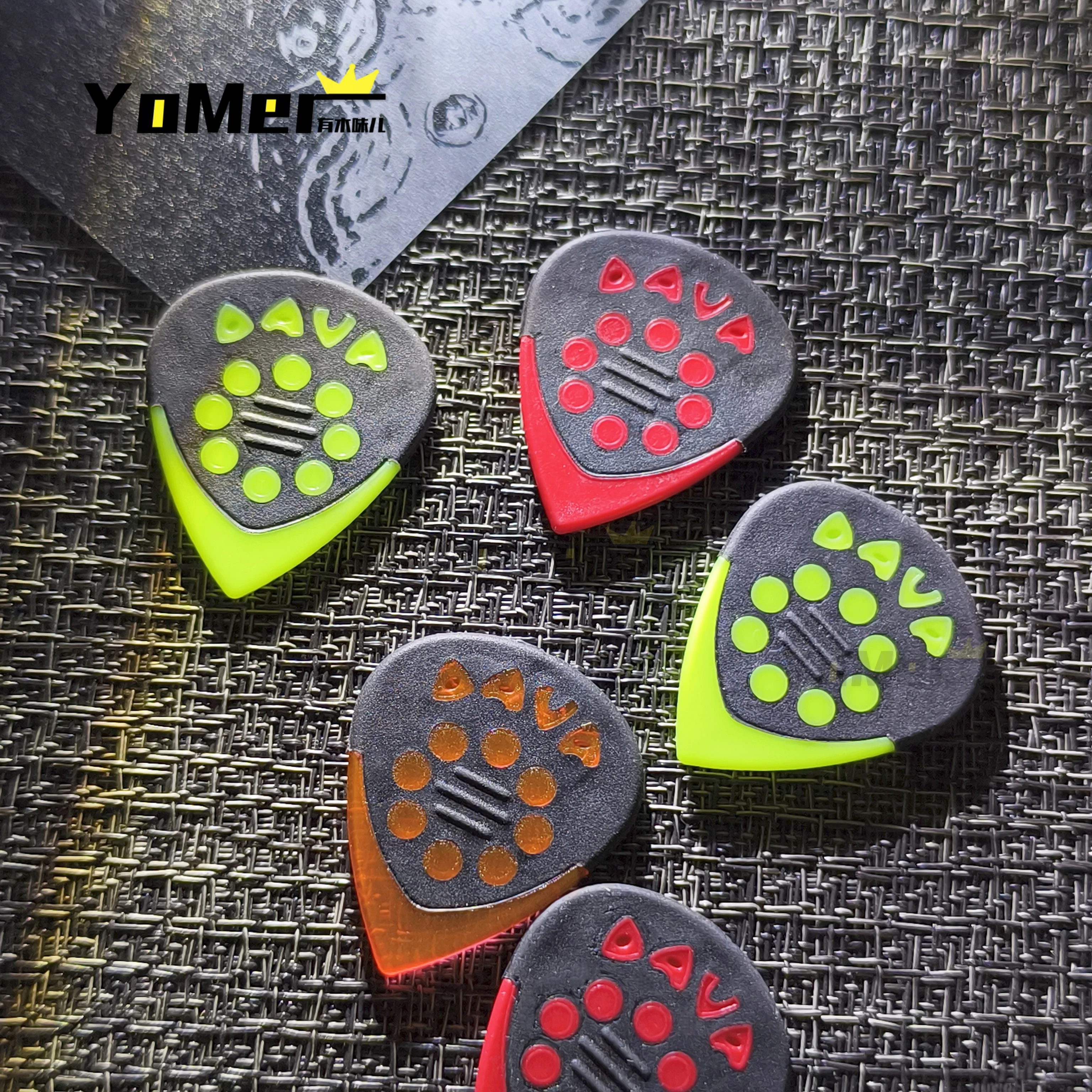 Dava USA Made Guitar Picks Speed Play Funk Strumming Anti-Slip Wear-Resistant  Guitar Bass Picks
