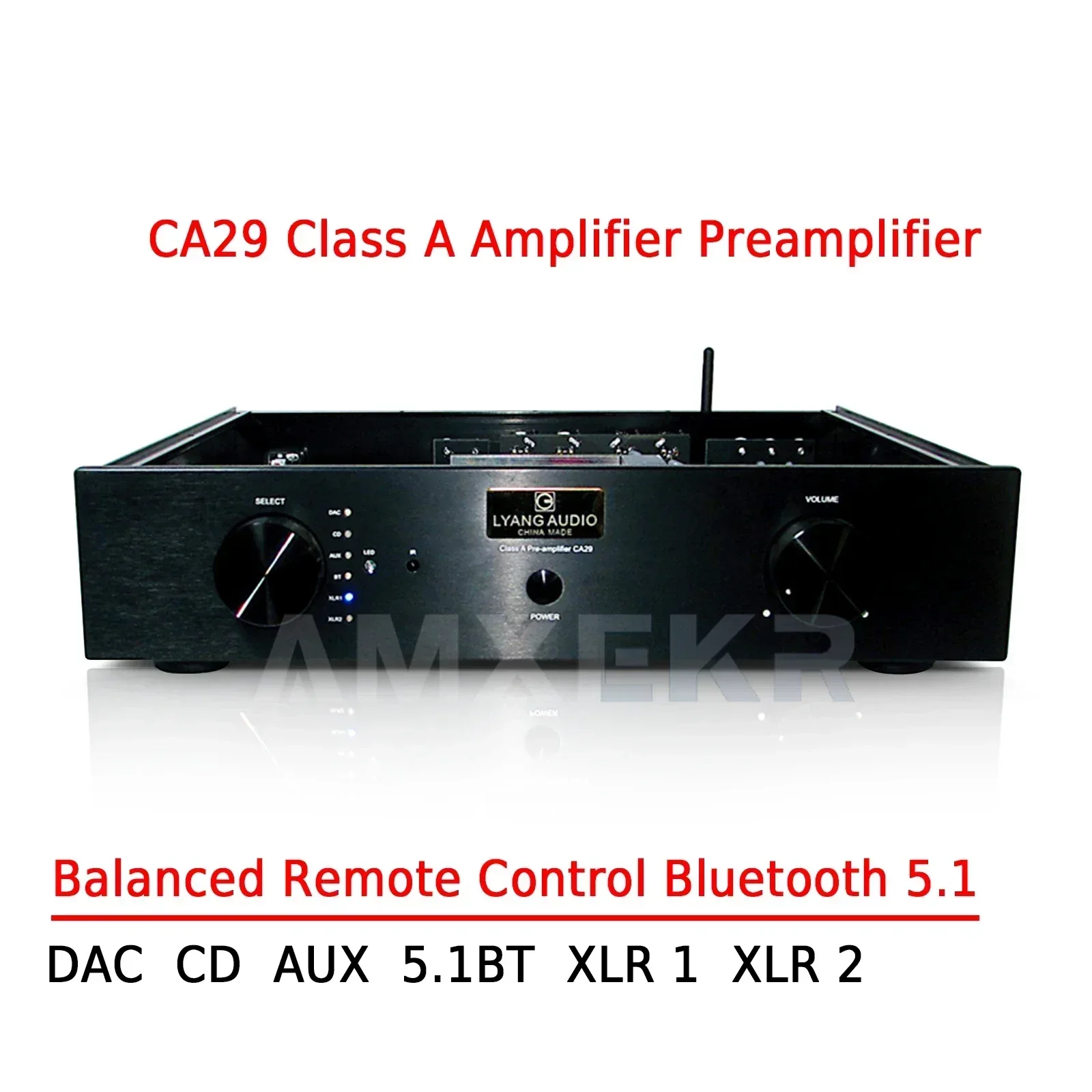 SUQIYA CA29 Balanced Remote Control Bluetooth 5.1 Class A Tube Amplifier Preamplifier with Hifi Pure Power Amplifier