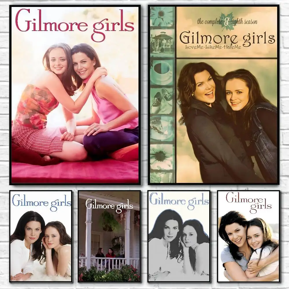 Tv Play American Funny Family G-Gilmore Girls Posters Fancy Wall Sticker for Living Room Bar Decoration Wall Decor