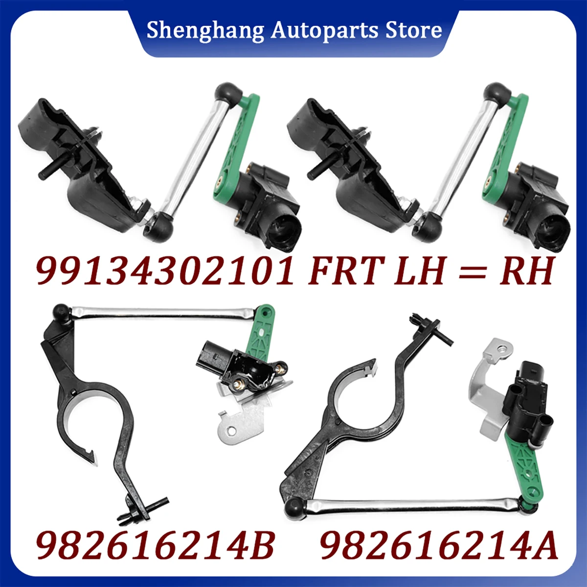 Front Rear LH or RH Height Level Sensor 99134302101 982616214B 982616214 982616214A For Porsche 718 Boxster Cayman 2017-2025