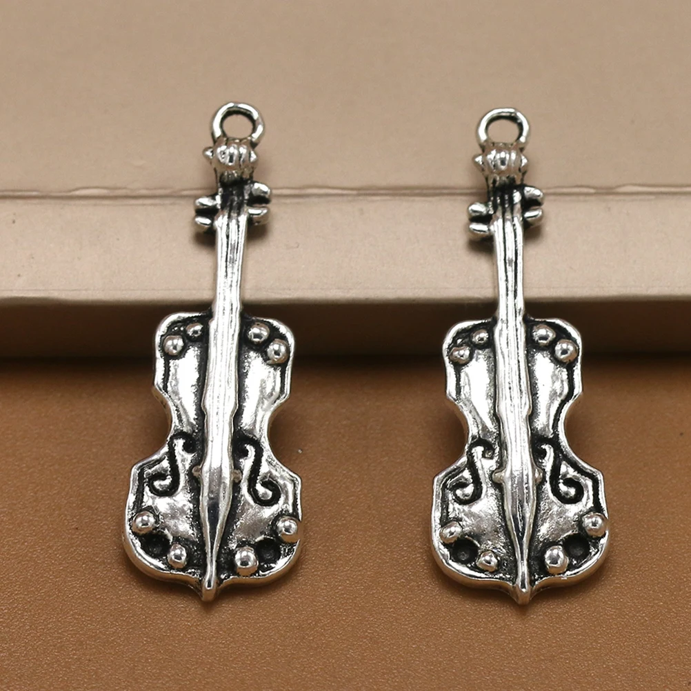 

20 шт., подвеска из сплава для скрипки, ожерелье, браслет, серьги, ювелирные изделия, набор подвесок «сделай сам», принадлежности для изготовления аксессуаров