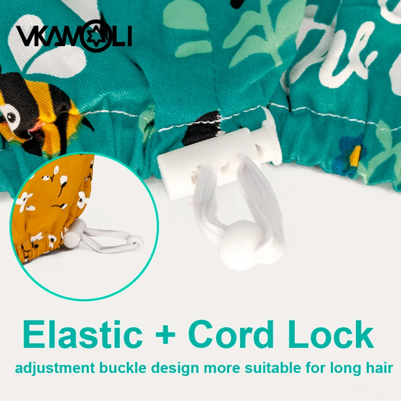 หมวกทำงานแพทย์หมวกยืดหยุ่นพร้อมผ้าขนหนูซับเหงื่อปรับได้หมวกสครับพิมพ์ลายสัตว์หมวกพยาบาลช่างเสริมสวยคลินิกสัตว์เลี้ยง