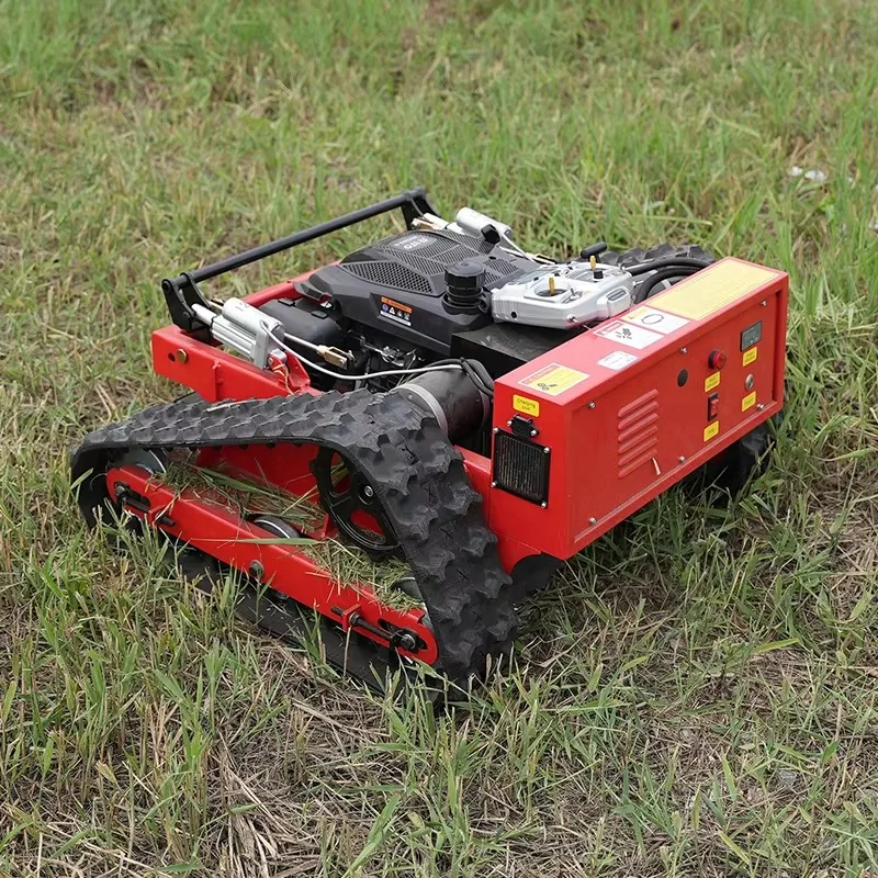 Remote-controlled Track-type Lawn Mower for Orchards and Grass Trimming