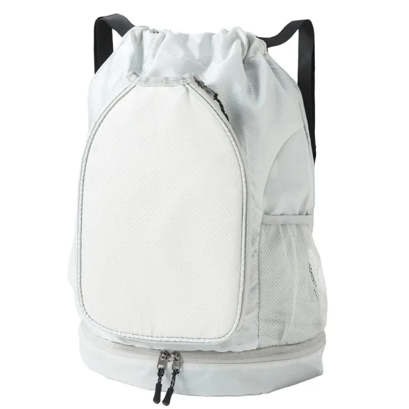 

Badminton Racket Bag Basketball Bag Separated Shoe Compartment Large Capacity Sport Drawstring Bag Training Tennis Racquet Pack