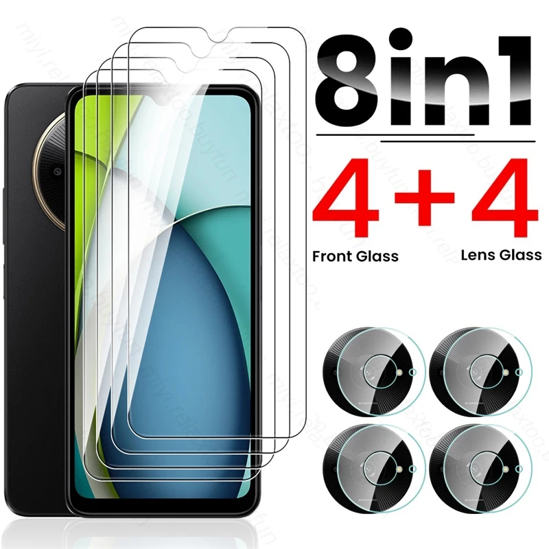 8 In 1 Protective Glass Case on RedmiA3 RedmiA3x RedmiA3pro Camera Screen Protector for Redmi A3 Pro A3x 4G Redmy A 3 3X 3Pro 3A