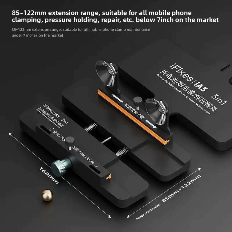 Multifunctional IA3 Fixing Clamp for iPhone Screen Side Mount Back Glass Separating and Pressing Repair Tool