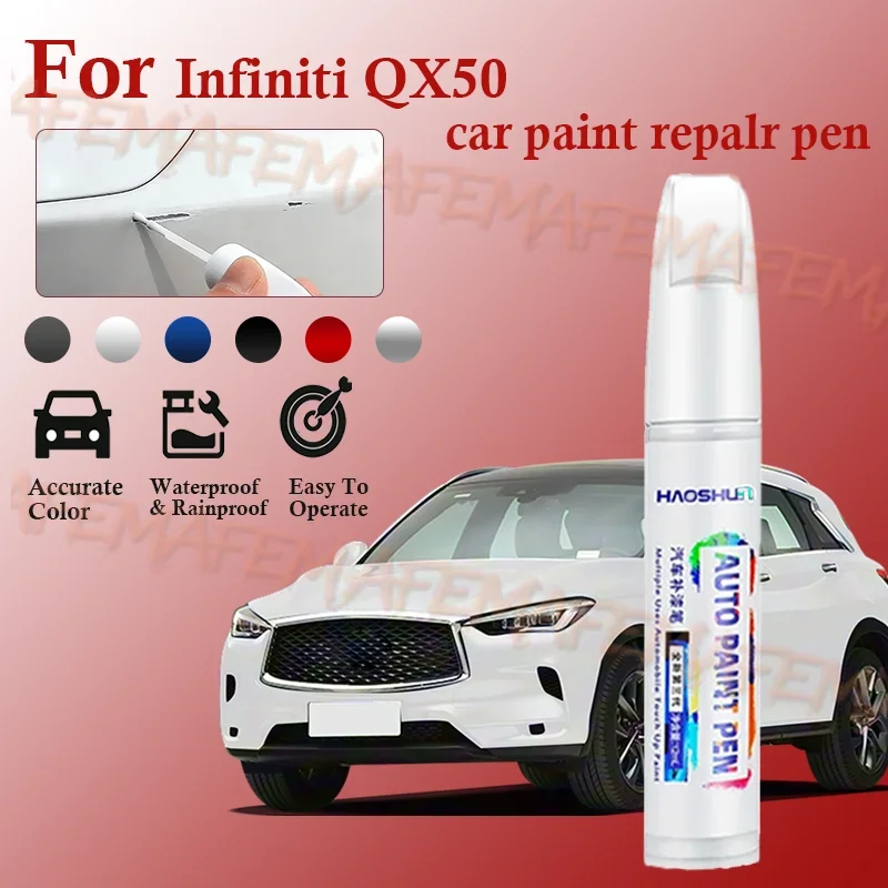 For Infiniti Qx50 2021-2025 L50 Paint Repair Pen Touch Up Scratch Remover Black GAT KH3 White QAA Gray K23 KBZ Red NBA Blue BW5