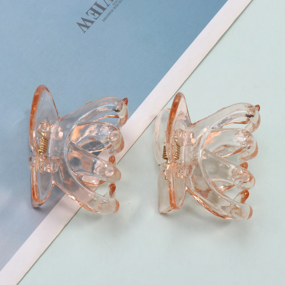 

6pcs Butterfly Hairclip Lightweight Portable Practical Strong Grip No Hurt Women Hair Claw Accessories Daily Use Gift