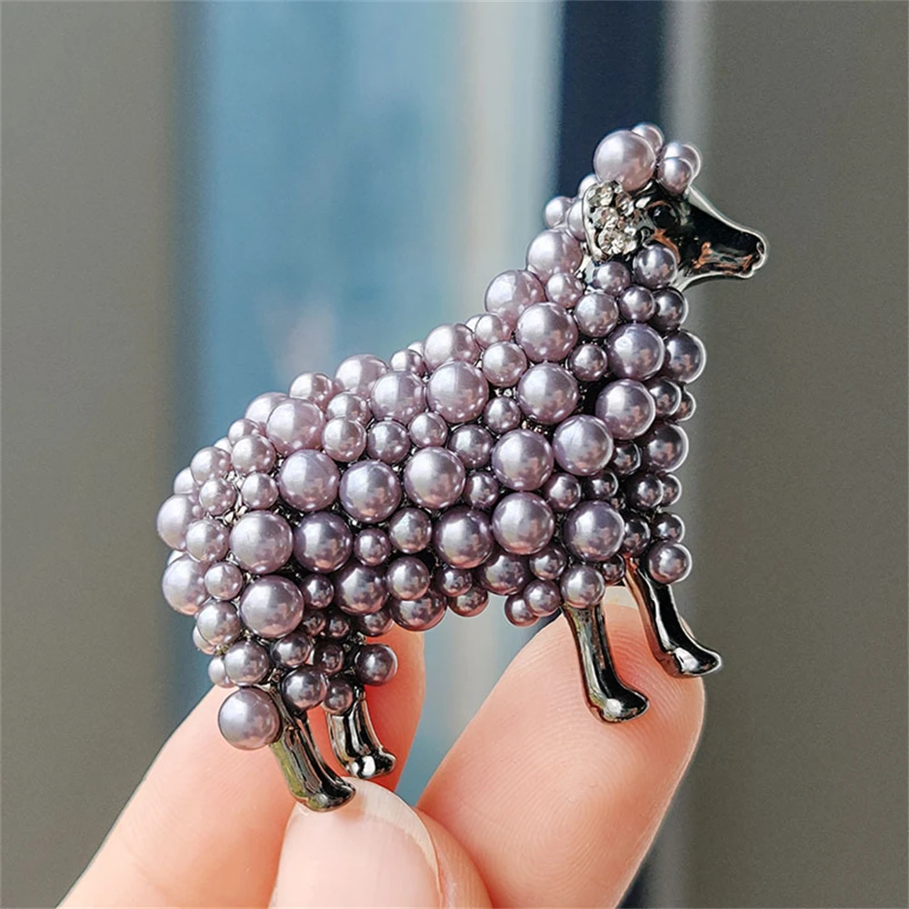 High-end temperament sheep brooch female fashion new style all-match personality animal corsage sweater anti-exposure accessorie