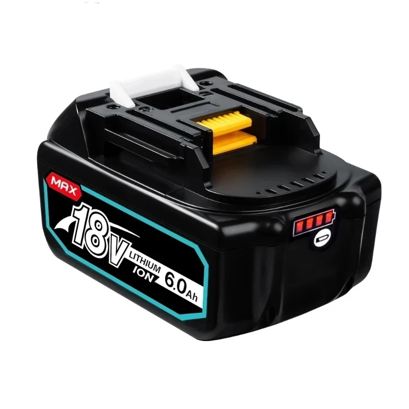 NEW 18V 6.0Ah External Battery For Makita Power Tools Batteries with Charging Lithium Replacement LXT BL1860 1850 BL1840 BL1830B