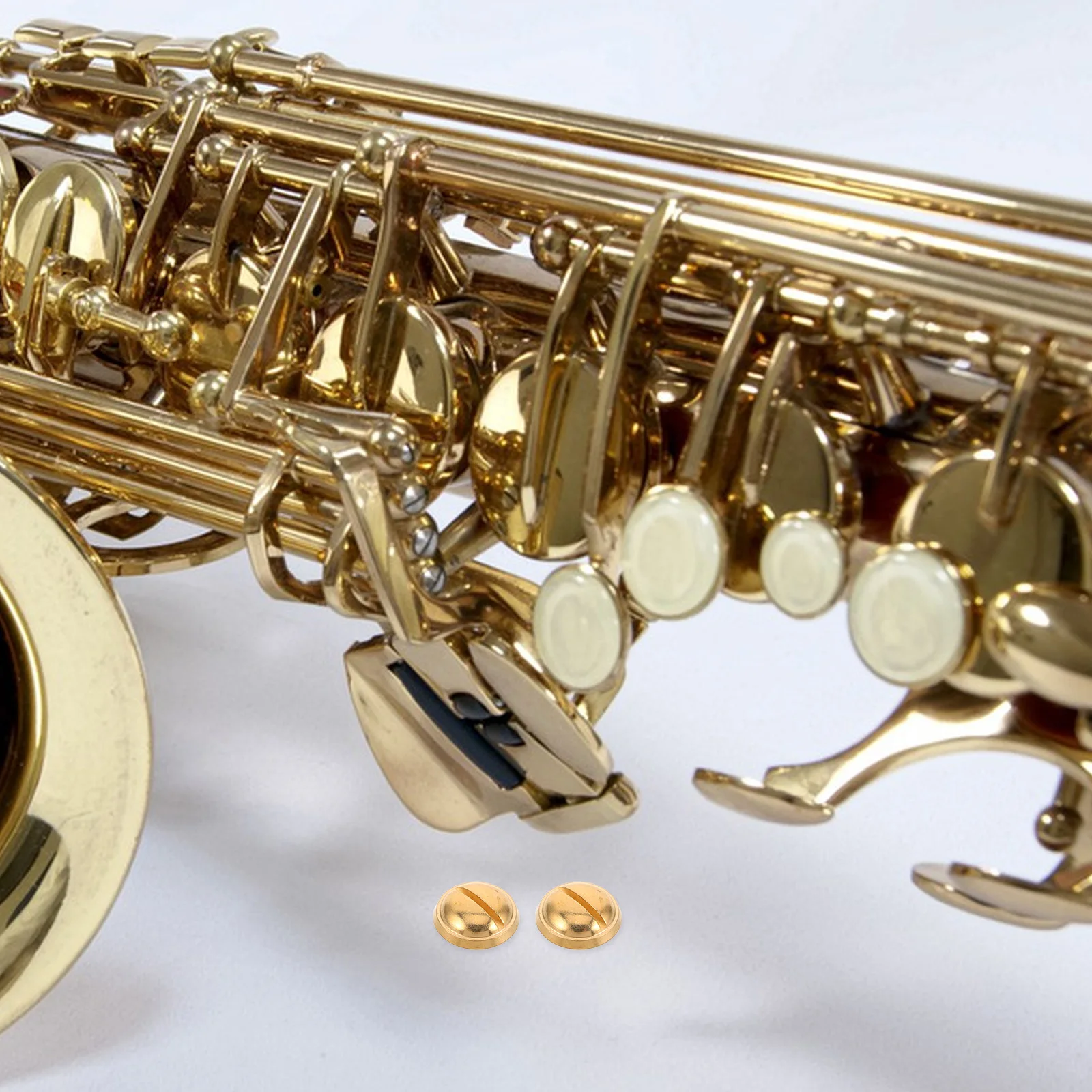 

2pcs Saxophone Thumb Rest Screws Precision Metal Maintenance Alto Tenor Soprano Repair Accessories Instrument Parts