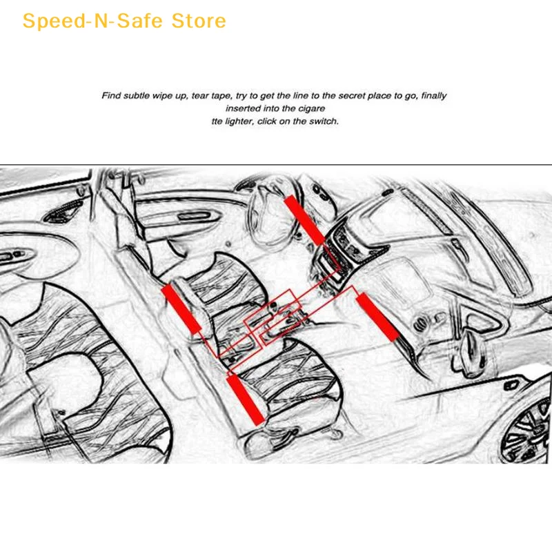 4 In 1 12V RGB LED Car Daytime Running Light Wide Compatibility for Auto Modification Daily Driving