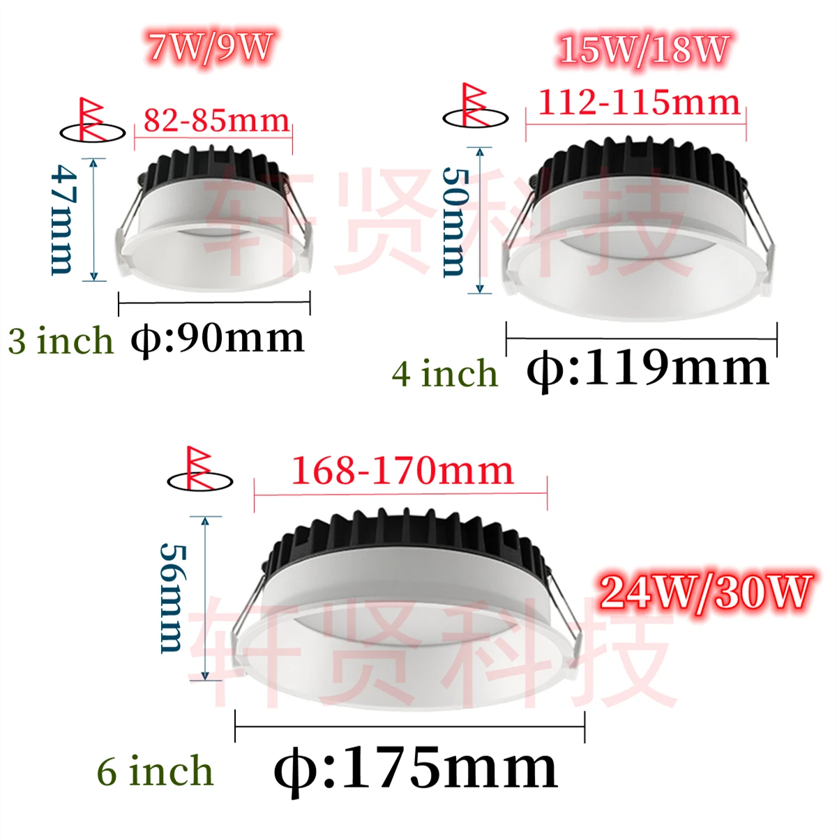 Spot Lumineux LED Encastrable en Aluminium, Anti-Éblouissement, à Intensité Réglable, pour Chambre à Coucher, Cuisine, Salon, Bordure Étroite