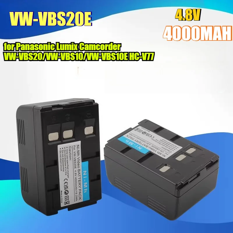 

Аккумулятор высокой емкости 4000 мАч VW-VBS20E для видеокамер Panasonic Lumix серий VW-VBS20/VW-VBS10/VW-VBS10E HC-V770