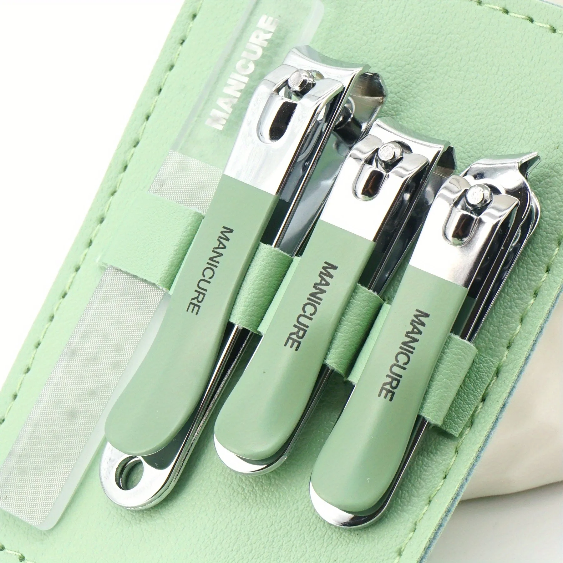 Ensemble de manucure coupe-ongles en acier inoxydable, Kit professionnel de coupe-ongles pour hommes/femmes, Kit de manucure de voyage, coupe-ongles