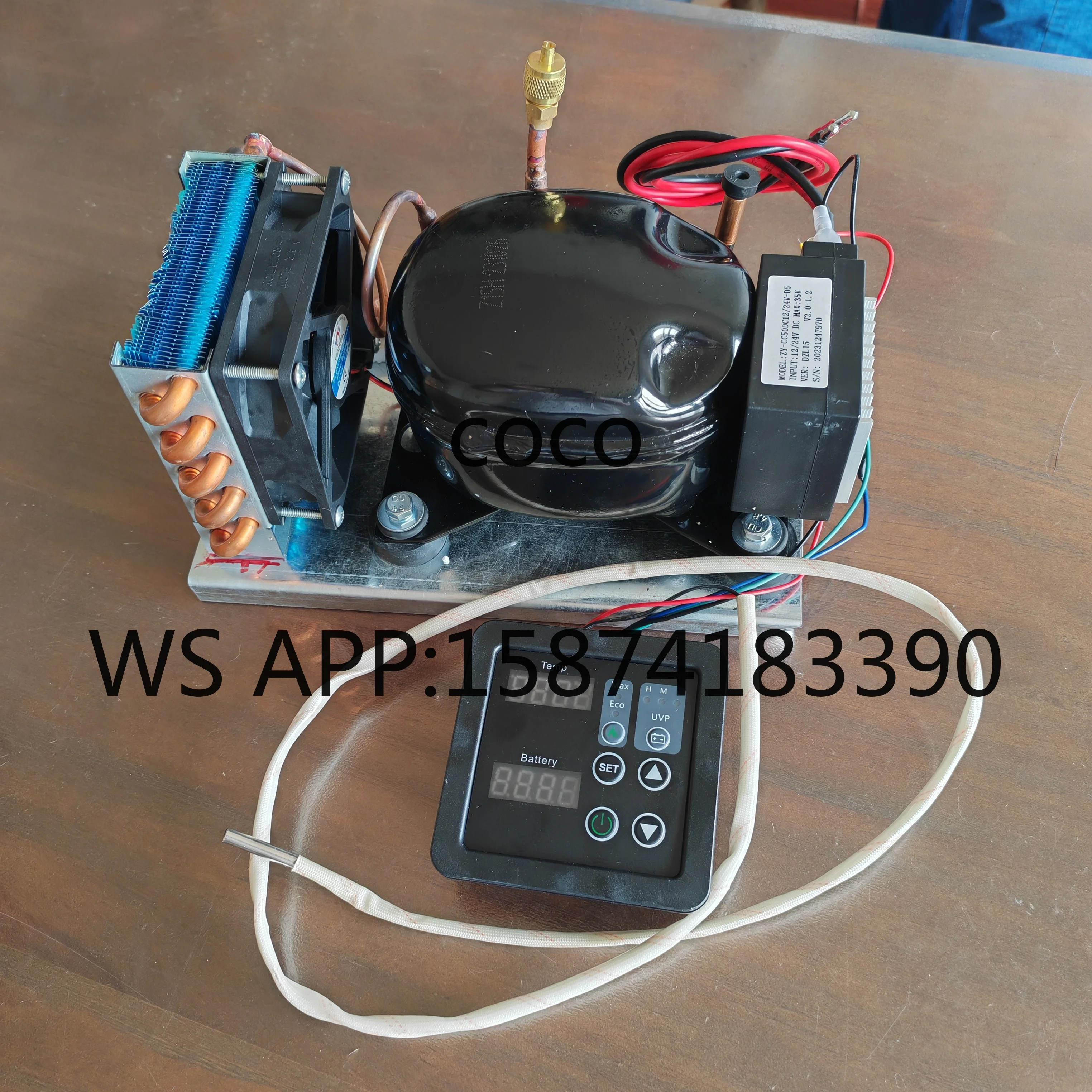 BD35Y Micro Refrigeration Condensing Unit, DC12V 24V 68W, R600A Refrigerant Max 232BTU Cooling Power