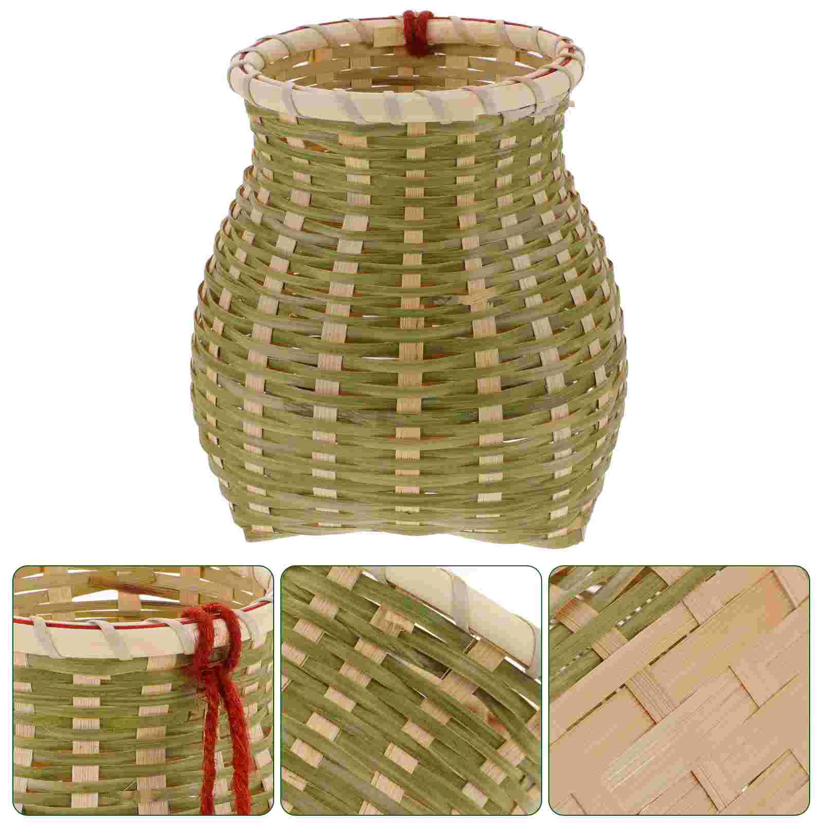 Woven Seagrass Belly Basket Storage Decorate Kids Laundry Little Bamboo Knapsack Wicker Child