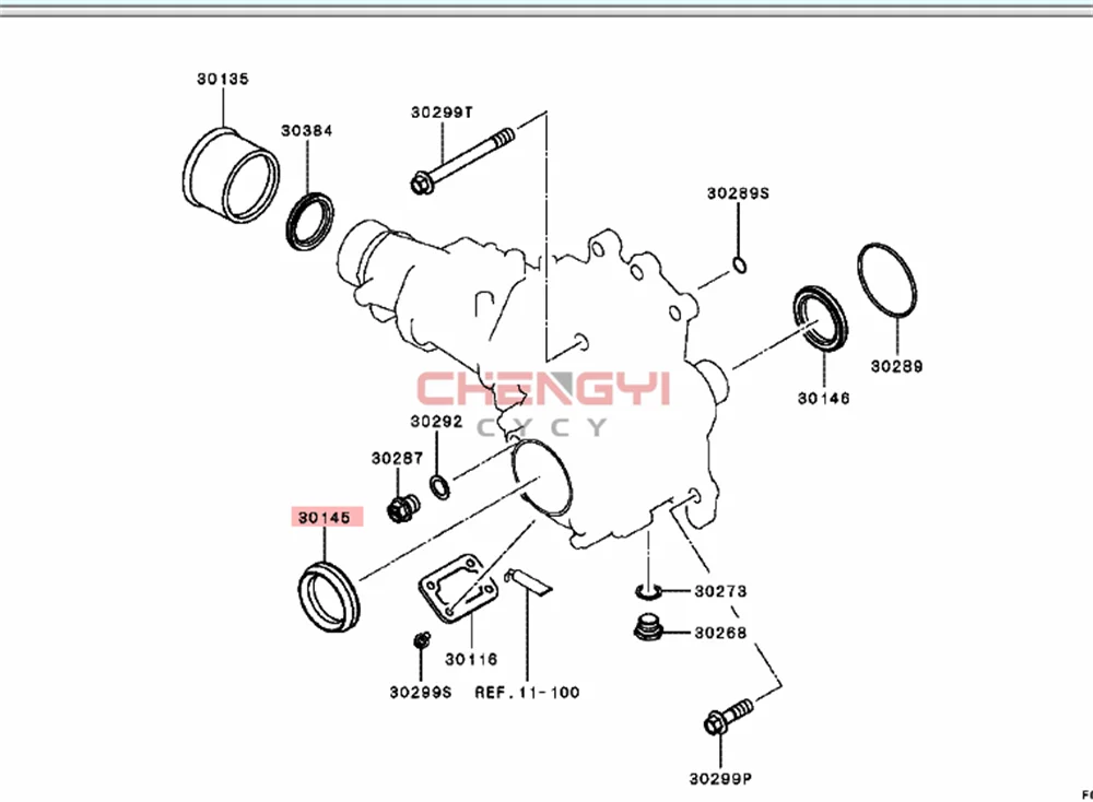 Transfer Case Oil Seal (Connecting Half Shaft - Right ) For Outlander CW4W CW5W CW6W GA2W GF7W GF8W 3200A104 50*70*16.1MM