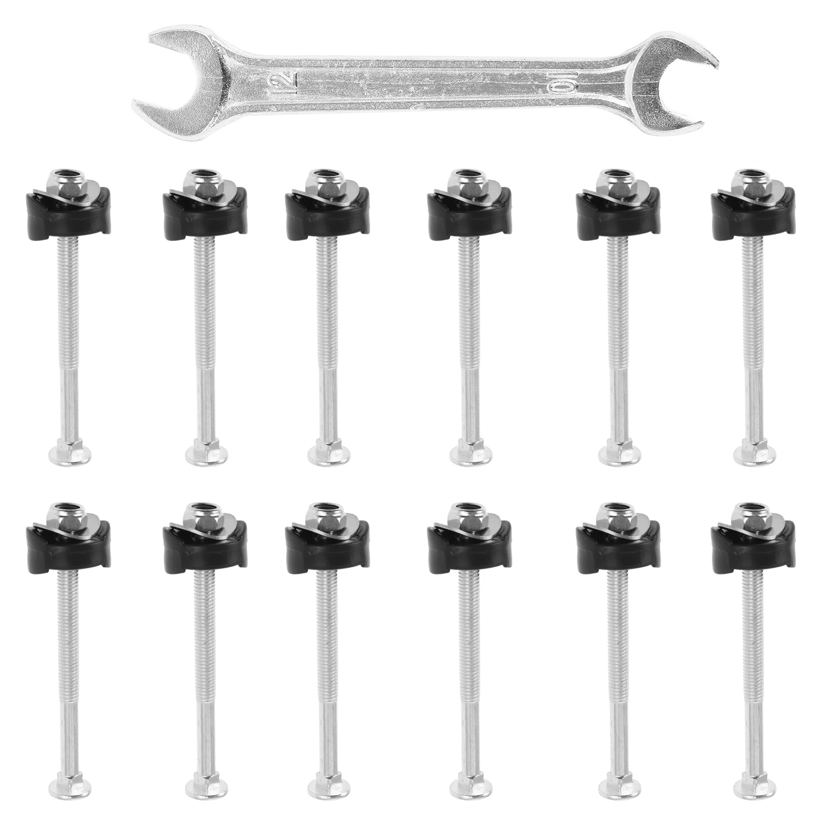 1 jeu de vis longues en acier pour Trampoline, accessoires de remplacement, pièces de rechange durables et résistantes à l'usure pour la fixation des réseaux