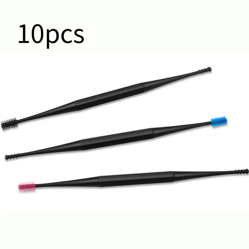 10pcs Eliminate Ear Wax Build-Up Instantly With This Soft Silicone Double-Ended Earpick!