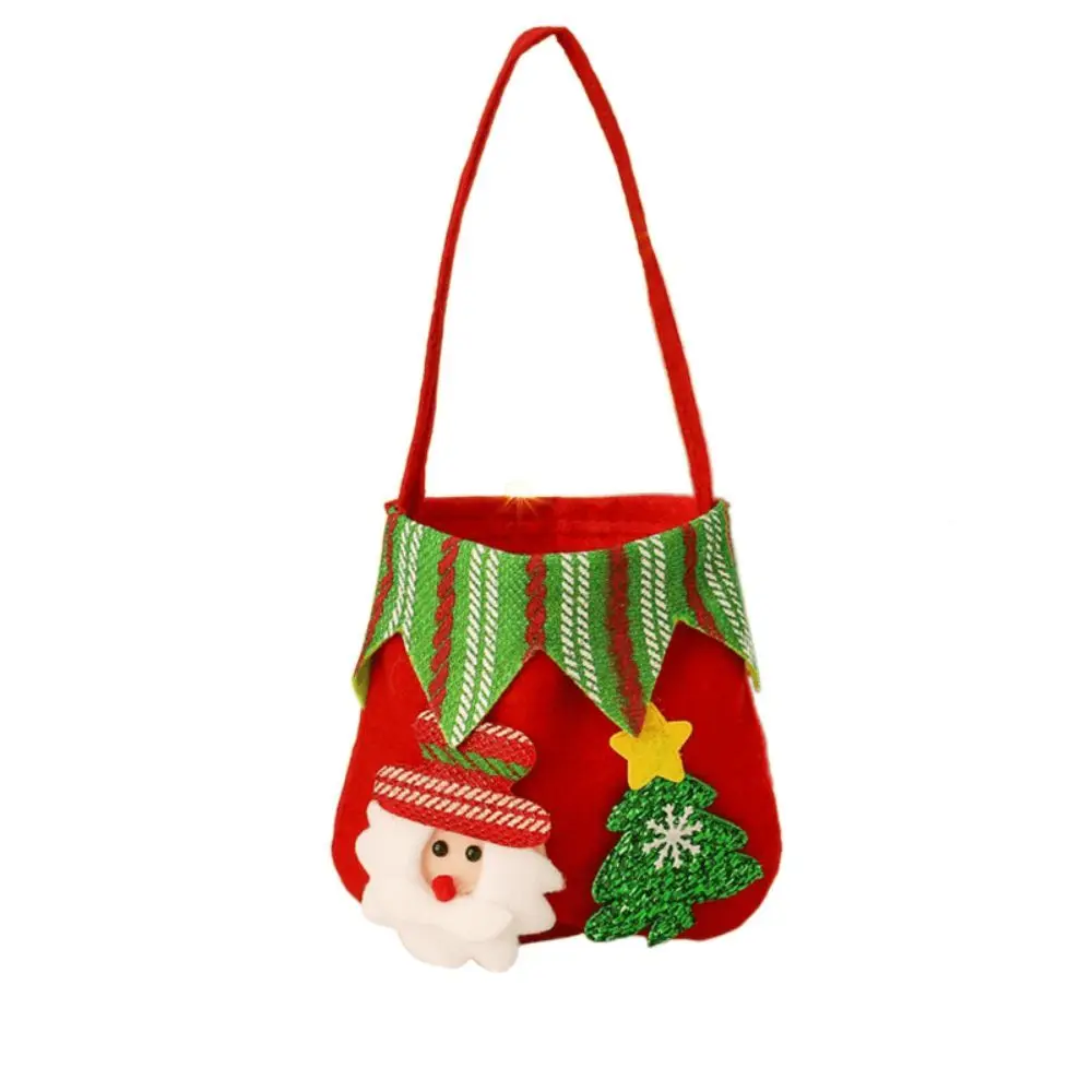 Poudres de ficelle de proximité exquises, sac à main de fruits de la paix, sac à bonbons, décor de fête de Noël heureux mignon, cadeaux de Noël